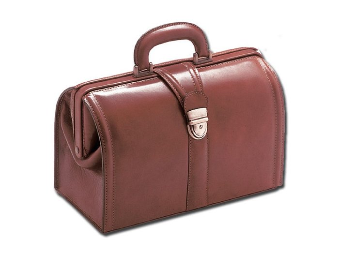 Borsa "VALIGETTA CUOIO FIORE" - Cuoio