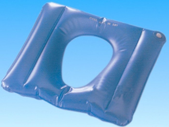 Cuscino Antidecubito Ad Acqua Con Foro Per Carrozzella Da Comoda 43X48CM 400G