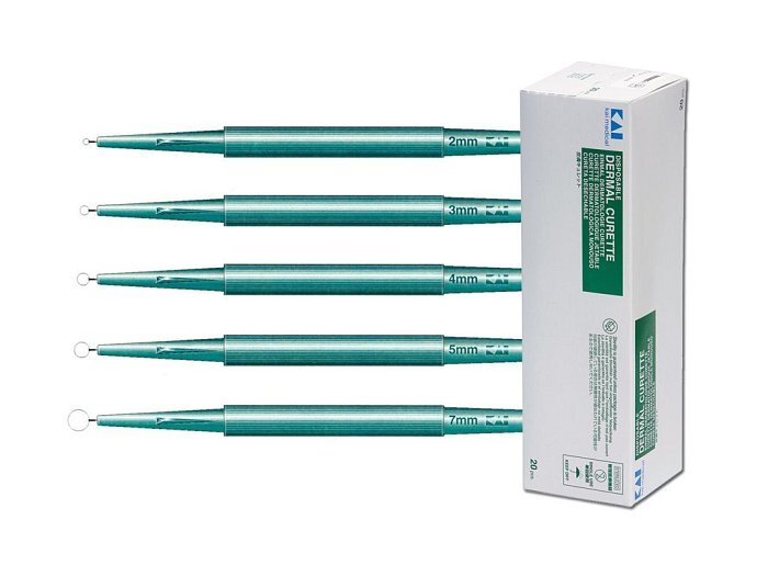 Curette Dermatologiche Sterili Monouso 2mm