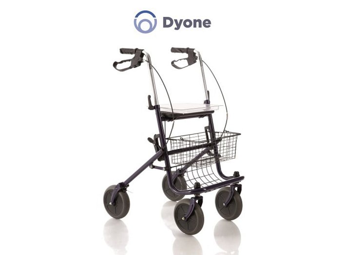 Rollator Pieghevole In Acciaio Verniciato - 4 Ruote